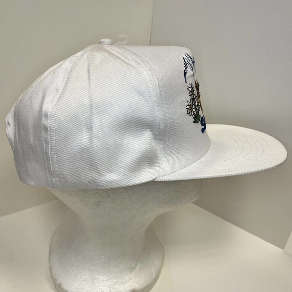 VINTAGE switzerland hat cap white snapback cow swiss alps mountains - Picture 7 of 11
